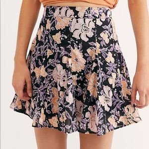NWT Free people end of the island godet skirt size 8